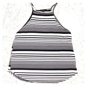 Black & White Striped Tank Top